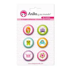 37010220-PACK6 CHAPAS ADHES. DE CUENTO 25MM GRAFOPLAS REF.37010220